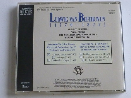 Beethoven - Pianoconc. no 3 &amp; 4 / Murray Perahia, Bernard Haitink