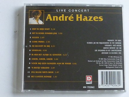 Andre Hazes - Live Concert