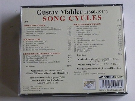  Mahler - Song Cycles (2 CD)