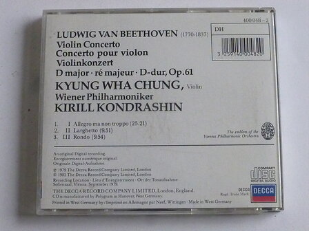 Beethoven - Violin Concerto / Kyung Wha Ching, Kirill Kondrashin