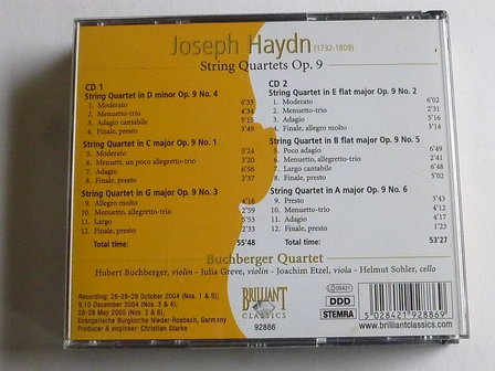 Haydn - String Quartets / Buchberger Quartet (2 CD)