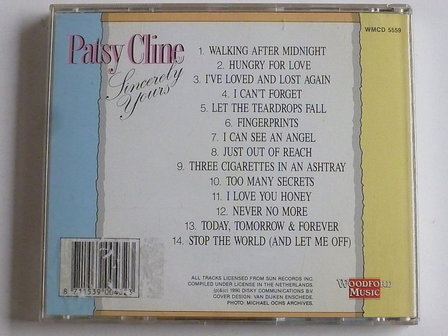 Patsy Cline - Sincerely Yours