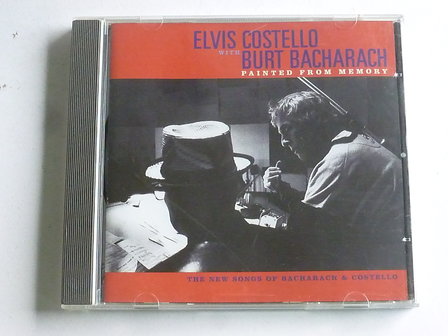 Elvis Costello with Burt Bacharach - painted from memory