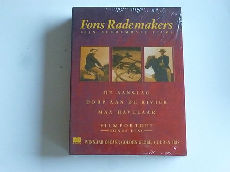 Fons Rademakers - zijn beroemdste films / De Aanslag, Max Havelaar/Dorp aan de rivier (4 DVD) nieuw