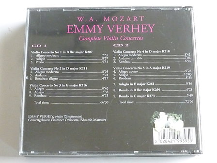 Emmy Verhey - Mozart / Complete Violin Concertos (2 CD)