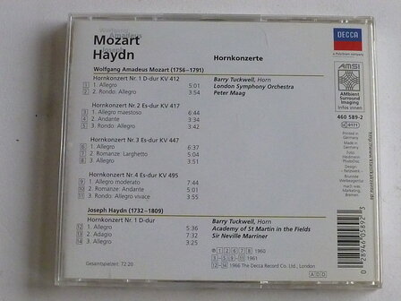 Mozart, Haydn - Hornkonzerte / Sir Neville Marriner
