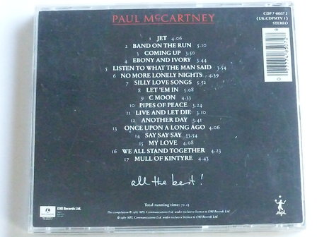 Paul McCartney -  All the best!
