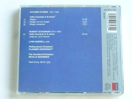 Dvorak, Schumann - Cello Concertos / Lynn Harrell, Ashkenazy, Marriner