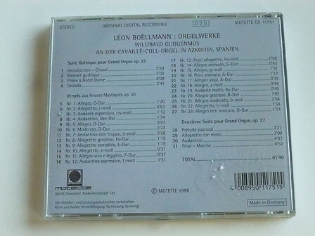 Leon Bo&euml;llmann - Orgelwerke / Willibald Guggenmos