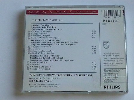 Haydn - Symphonies 93,94 &amp; 96 / Sir Colin Davis