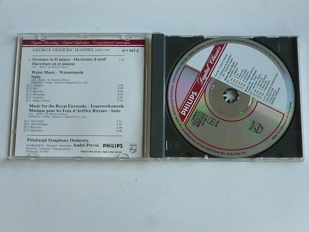 Handel - Watermusic, Music for the Royal Fireworks / Andre Previn