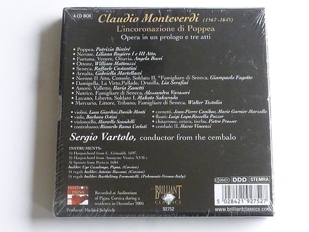 Montiverdi - L&#039;incoronazione di Poppea (4 CD) Nieuw