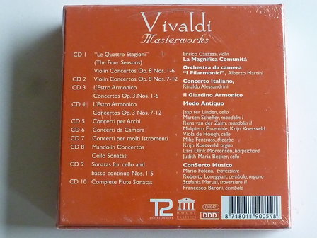 Vivaldi - Masterworks (10 CD) Nieuw