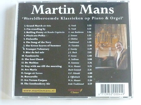Martin Mans - Wereldberoemde Klassieken / Piano &amp; Orgel