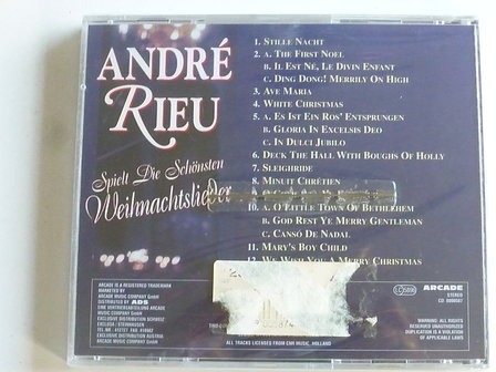 Andre Rieu spielt die Sch&ouml;nsten Weihnachtslieder (nieuw)