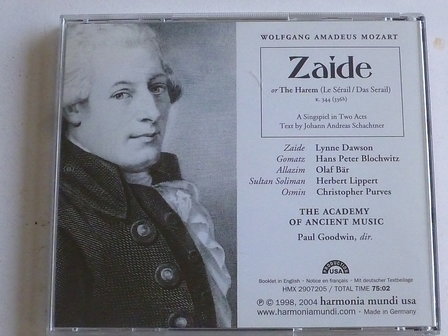 Mozart - Zaide / The Academy of Ancient Music