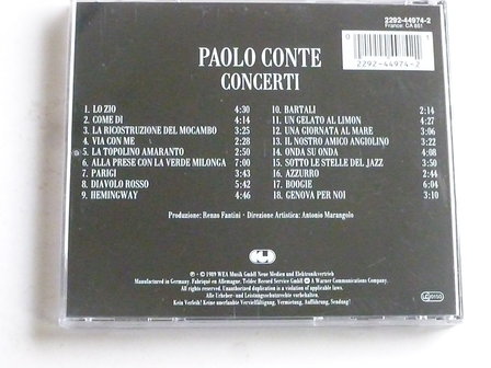 Paolo Conte - Concerti