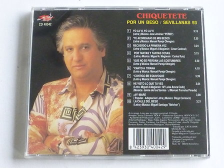Chiquetete - Por un beso / Sevillanas 93