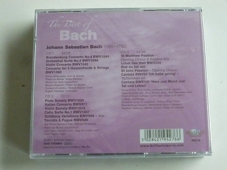 J.S.Bach - The Best of Bach (3 CD) Nieuw