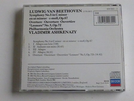 Beethoven - Symphony no.5 / Vladimir Ashkenazy
