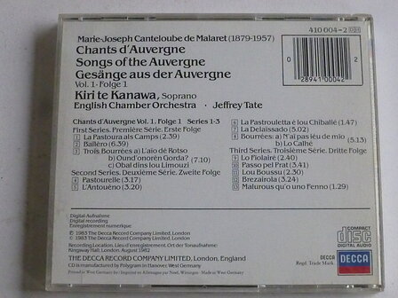 Canteloube - Chants D&#039; Auvergne / Kiri Te Kanawa