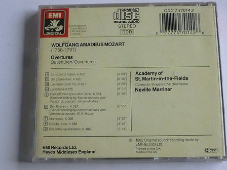 Mozart - Overtures / Neville Marriner