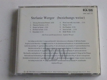 Stefanie Werger - Beziehungs weise