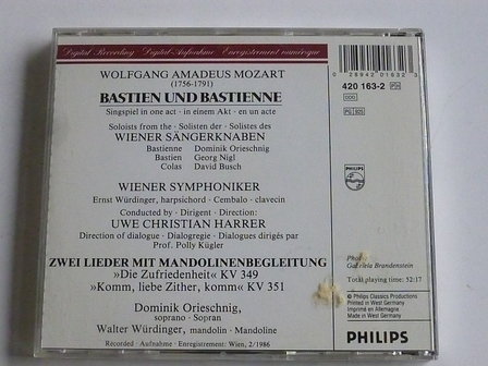 Mozart - Bastien und Bastienne / Wiener S&auml;ngerknaben
