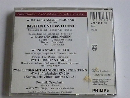 Mozart - Bastien und Bastienne / Wiener S&auml;ngerknaben
