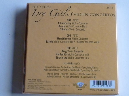 The Art of Ivry Gitlis - Violin Concertos (3 CD) Nieuw
