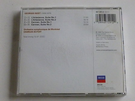 Bizet - L&#039; Arlesienne &amp; Carmen Suites / Dutoit