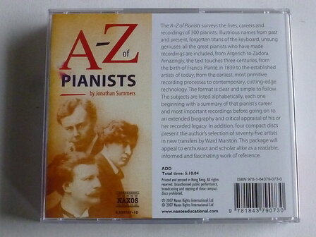 A - Z of Pianist by Jonathan Summers (boek + 4 CD)