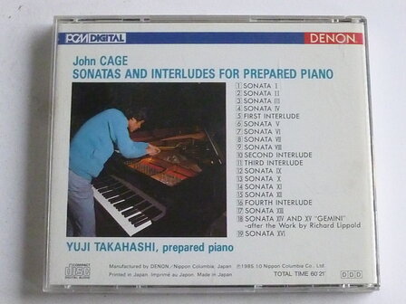 John Cage - Sonatas and interludes for prepared piano / Yuji Takahashi