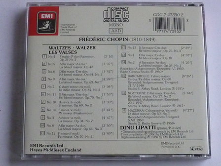 Chopin - Waltzes / Dinu Lipatti