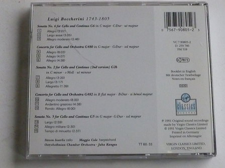 Boccherini - Cello Concertos / Steven Isserlis