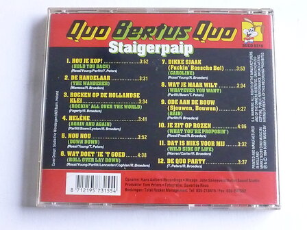 Quo Bertus Quo - Staigerpaip