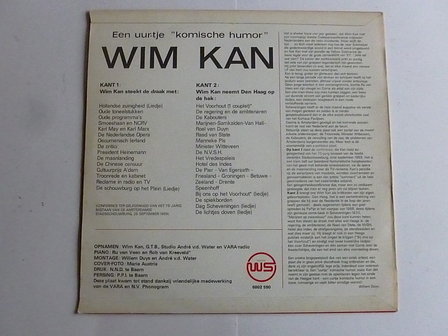 Wim Kan - Een uurtje komische humor (LP)