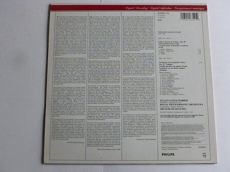 Elgar - Cello Concerto / Julian Lloud Webber, Sir Yehudi Menuhin (LP)