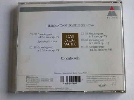 Locatelli - Concerti Grossi / Concerto K&amp;#x00f6;ln