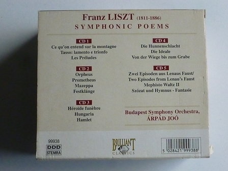 Franz Liszt - Symphonic Poems / Arpad Joo (5 CD)