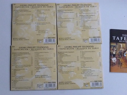 Telemann - Tafelmusik complete / Pieter-Jan Belder, Baudet (4 CD)