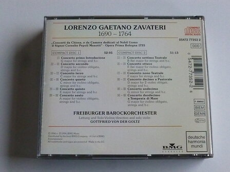 Zavateri - Concerti da Chiesa / Gottfried von der Goltz (2 CD)