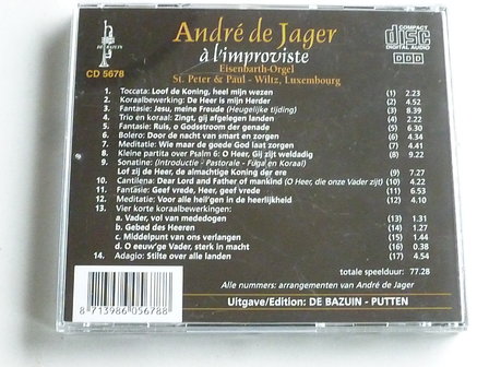 Andre de Jager - a l&#039; Improviste  Eisenbarth Orgel