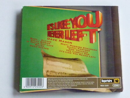 Dave Mason - It&#039;s like you never left