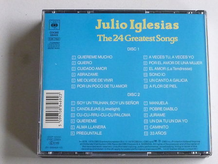 Julio Iglesias - The 24 Greatest Songs (2 CD)