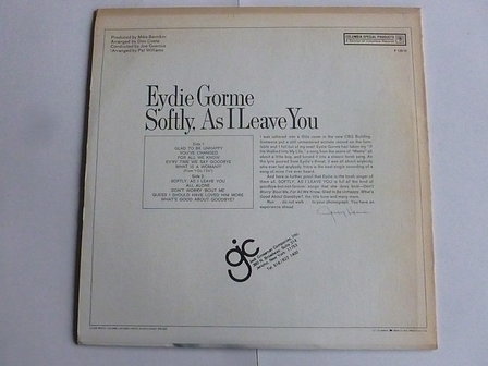 Eydie Gorme - Softly, as i leave you (LP)