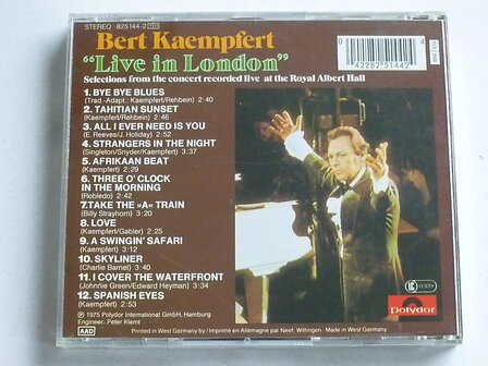Bert Kaempfert - Live in London
