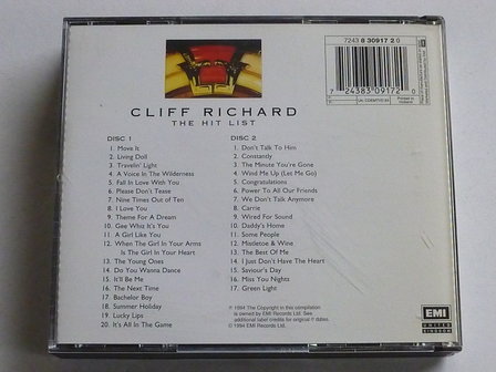 Cliff Richard - The Hit List (2 CD)