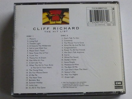 Cliff Richard - The Hit List (2 CD)