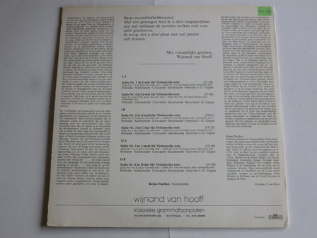 Bach - Suiten f&uuml;r violoncello solo / Reine Flachot (2 LP)